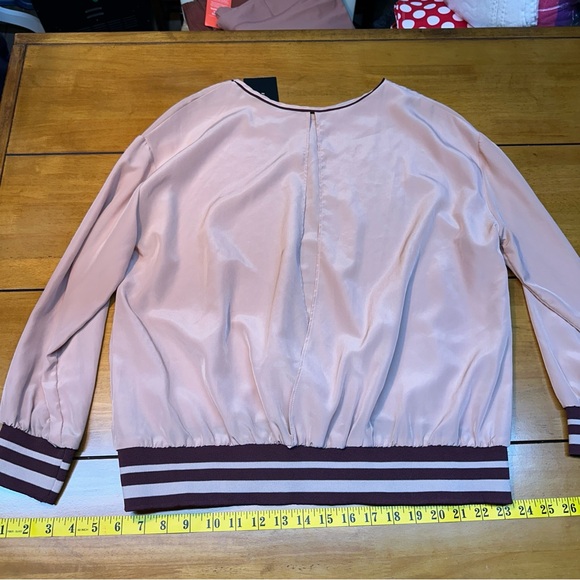 Zara Blush Top with Burgundy Accents - Picture 6 of 7